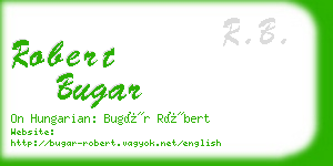 robert bugar business card